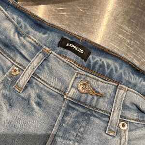 Express Denim Jeans in Light Blue, 4 Flare